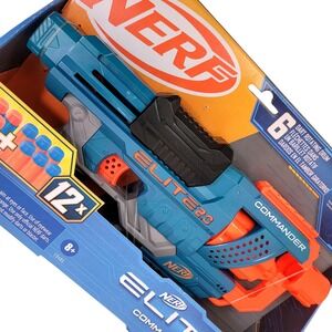 Nerf Elite 2.0 Commander RD-6 Blaster 12 Darts 6-Dart Rotating Drum E9485 NEW